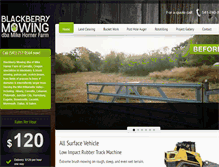 Tablet Screenshot of blackberrymowing.com